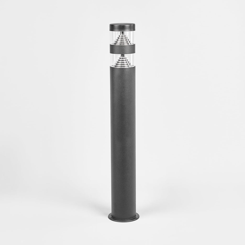 LED sti-lampe Lanea svart rustfritt stål 60 cm montert i hage