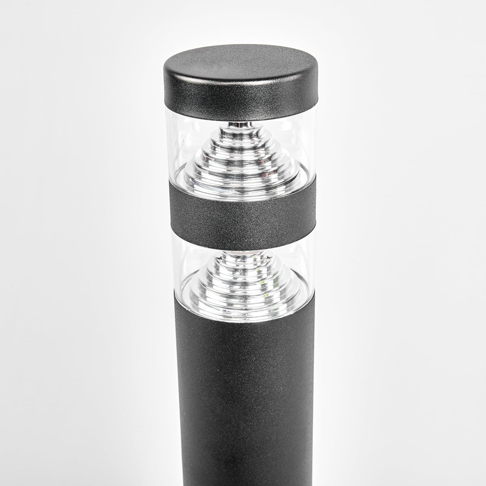 LED sti-lampe Lanea svart rustfritt stål 60 cm sidebilde