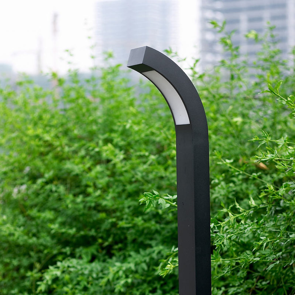 LED sti-lampe Lennik antrasitt aluminium detalj