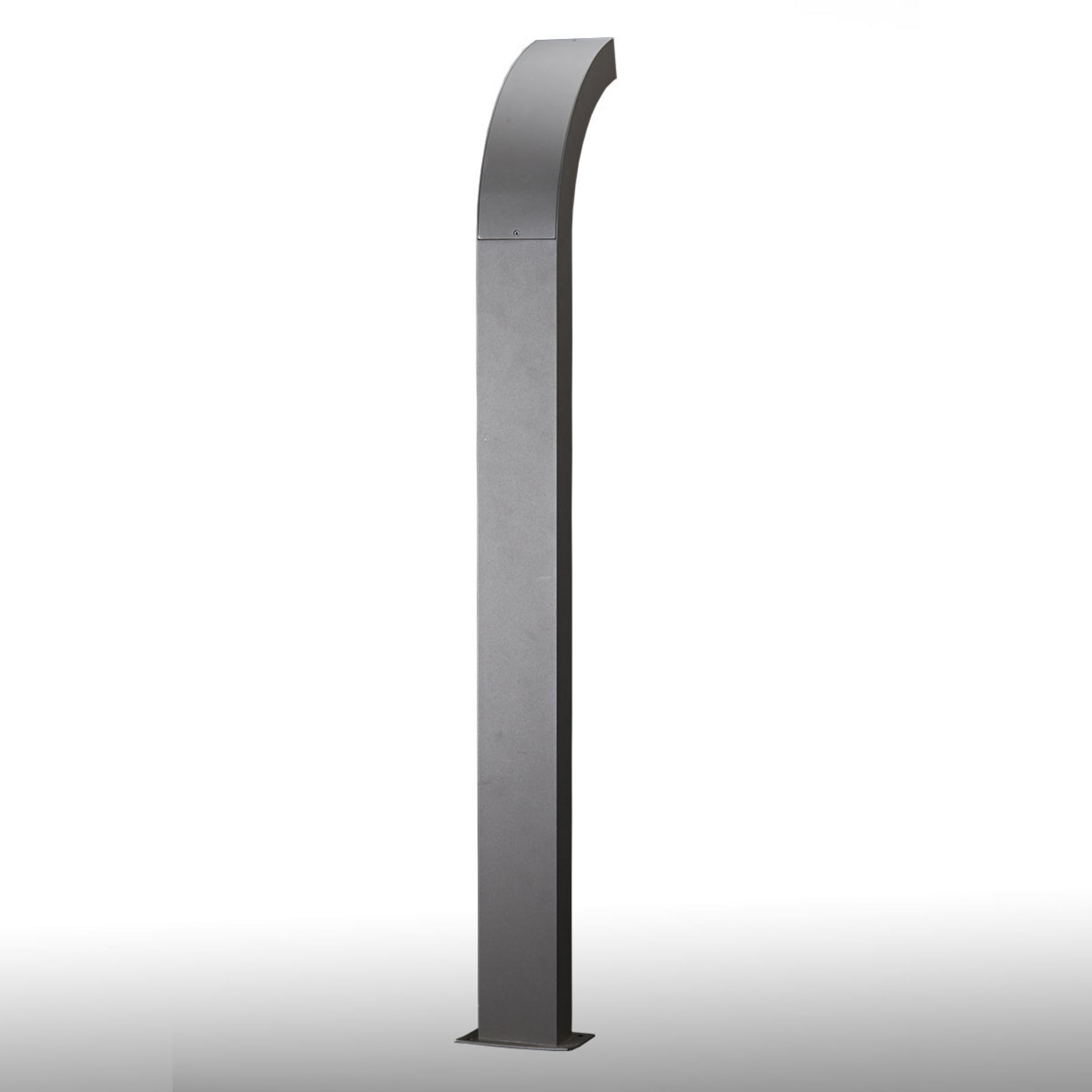 LED sti-lampe Lennik antrasitt aluminium med lys på
