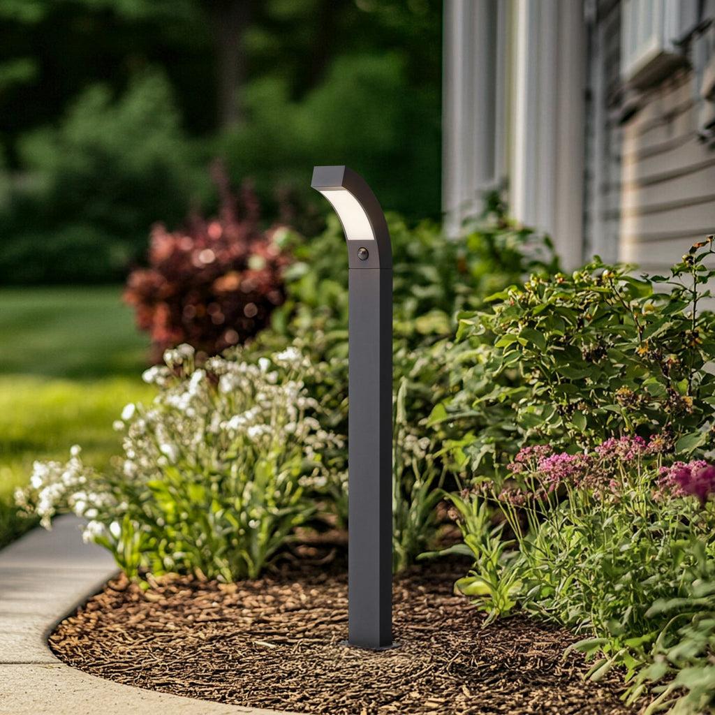 LED sti-lampe Lennik med bevegelsessensor antrasitt bakside