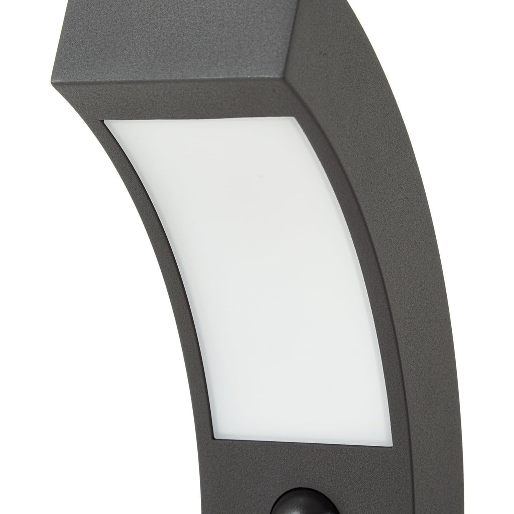 LED sti-lampe Lennik med bevegelsessensor antrasitt med justerbar lysvarighet