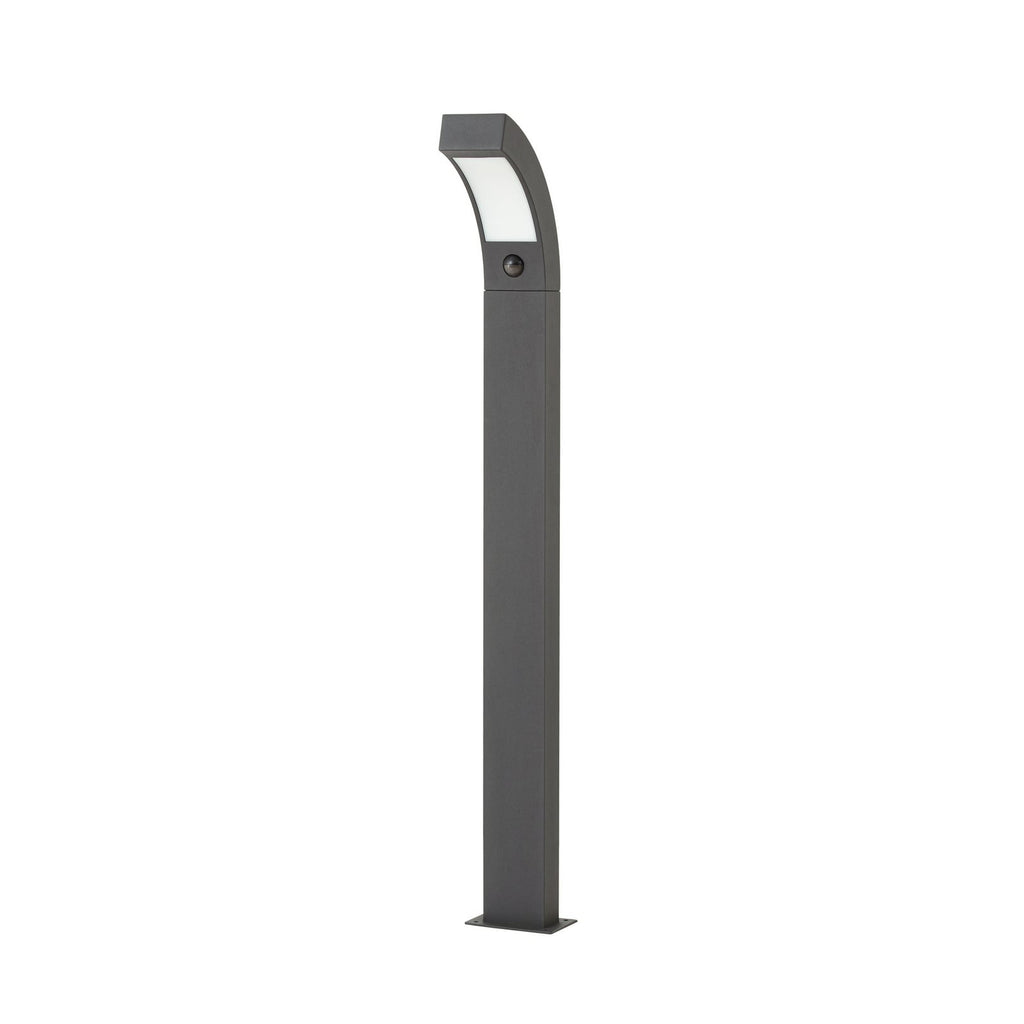 Montert LED sti-lampe Lennik med bevegelsessensor antrasitt i hage