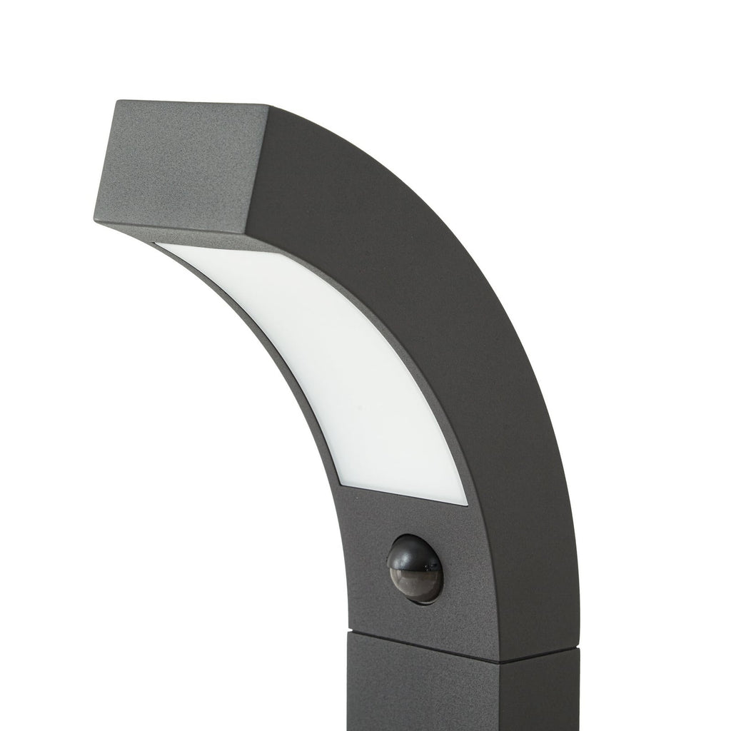 LED sti-lampe Lennik med bevegelsessensor antrasitt sideprofil