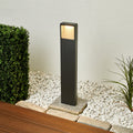 LED sti-lampe Leya antrasitt 65 cm IP54 forfra