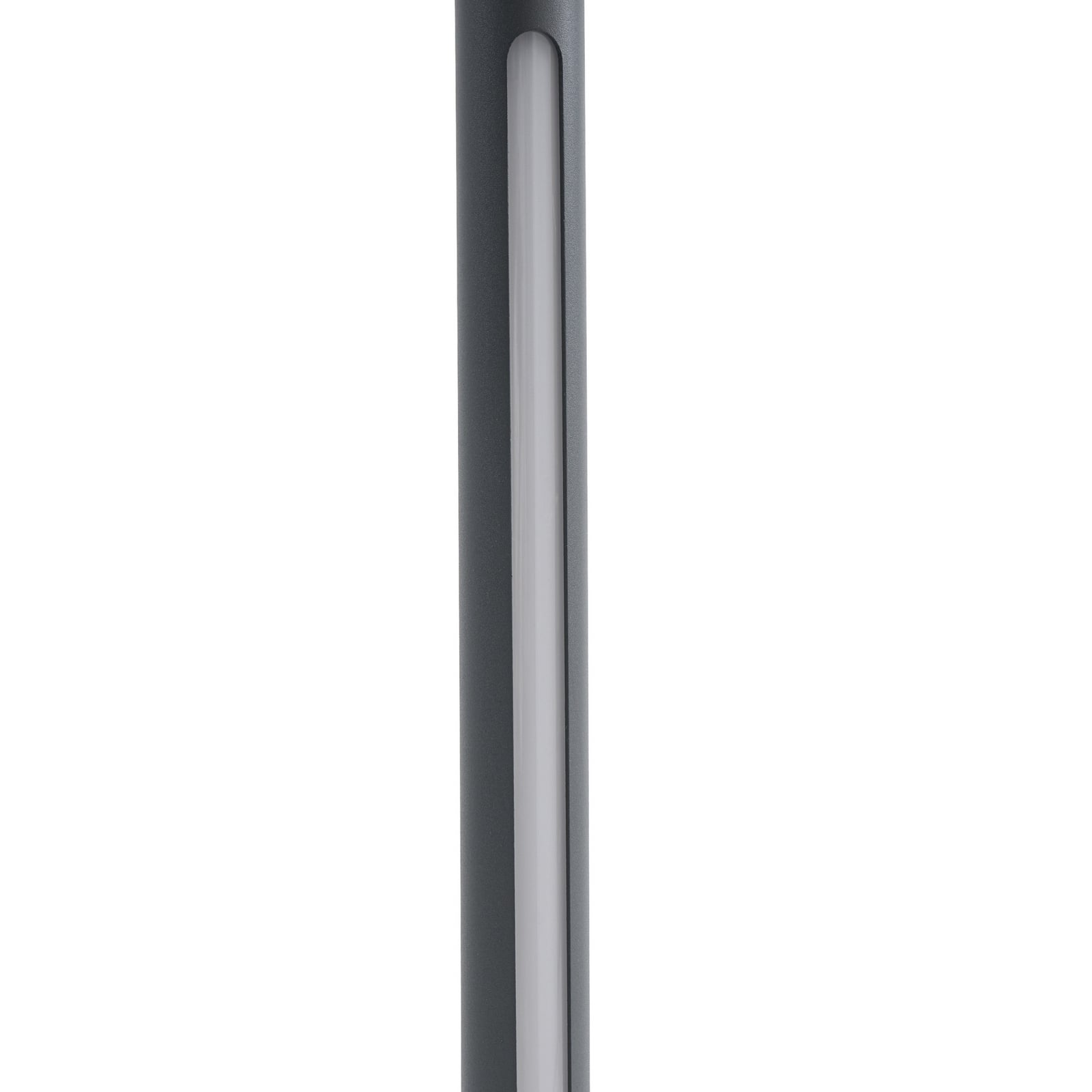LED sti-lampe Liravel aluminium 115 cm antrasitt IP65 lysdetalj