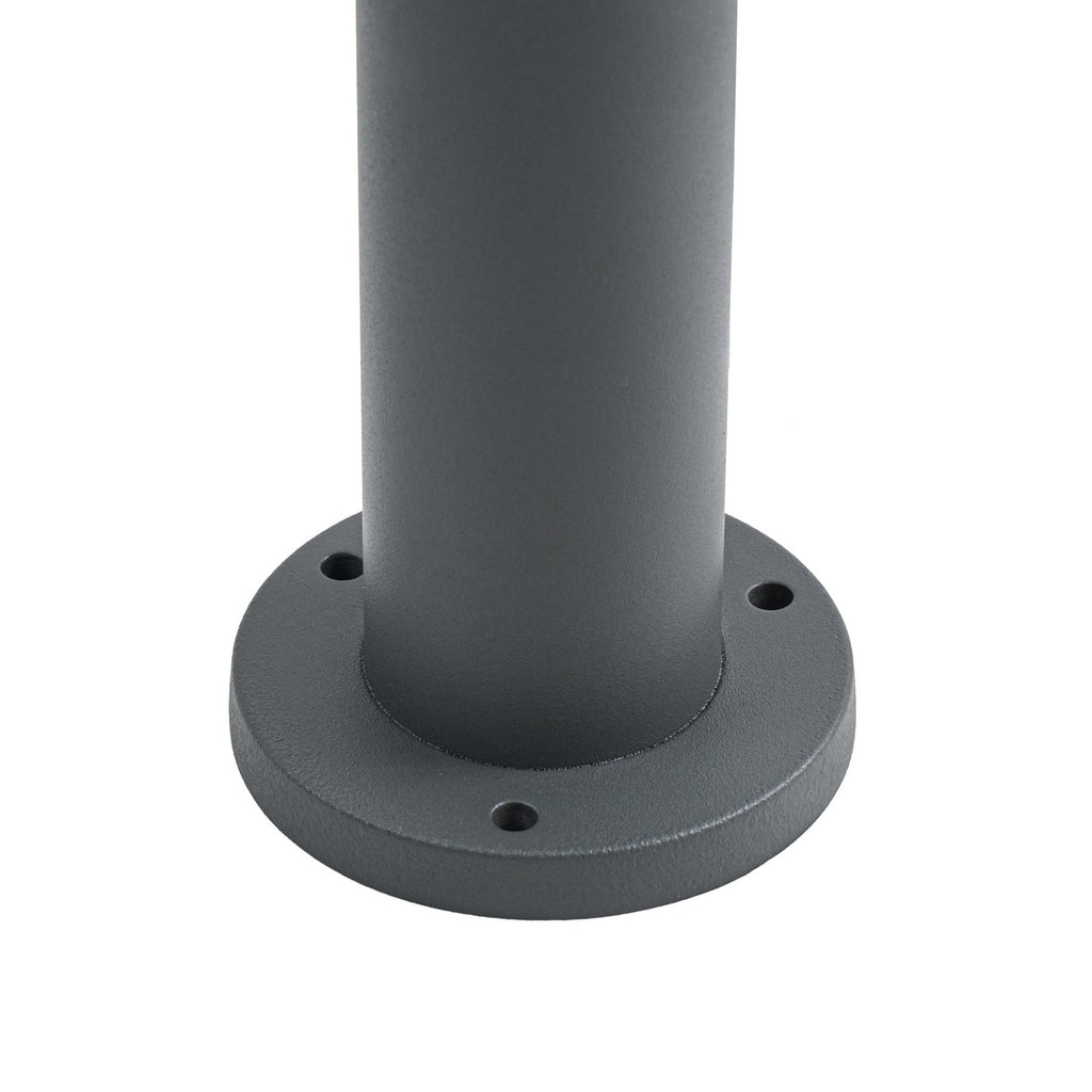 LED sti-lampe Liravel aluminium 90 cm antrasitt IP65 sideprofil