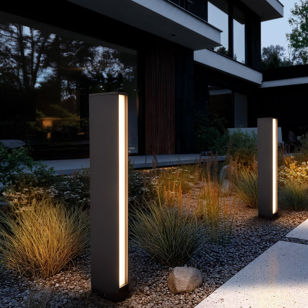 LED sti-lampe Lirka 2-lys mørkegrå aluminium bakside