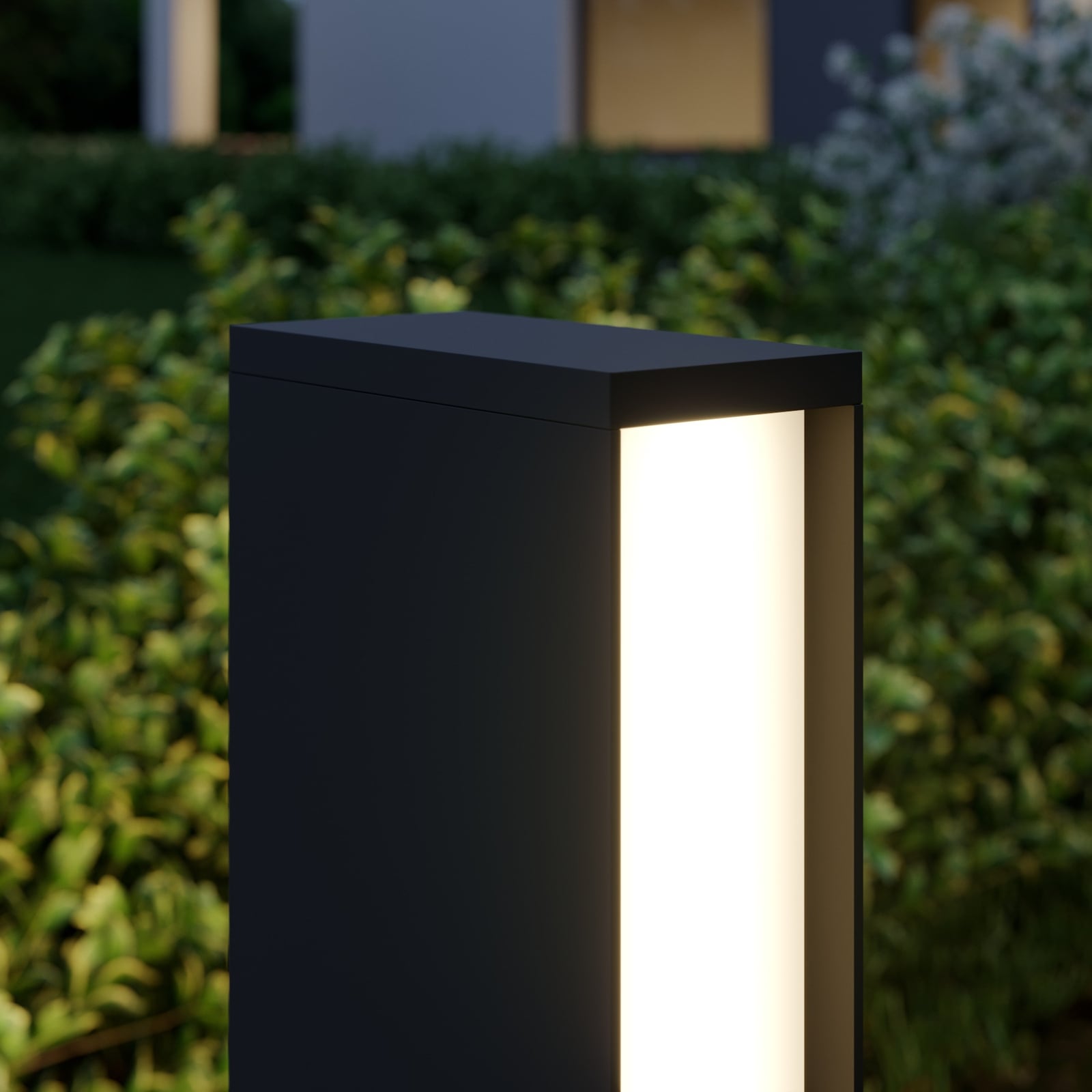 LED sti-lampe Lirka 2-lys mørkegrå aluminium 60 cm IP54 - Lucande
