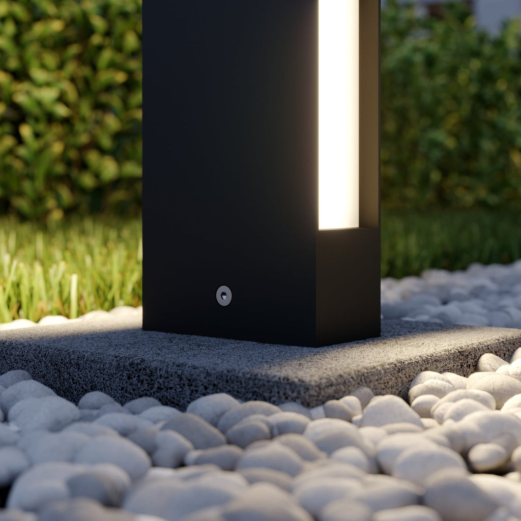 LED sti-lampe Lirka 2-lys mørkegrå aluminium 60 cm IP54 - Lucande