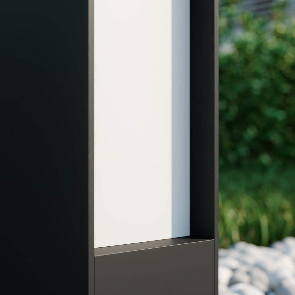 LED sti-lampe Lirka 2-lys mørkegrå aluminium 60 cm IP54 - Lucande
