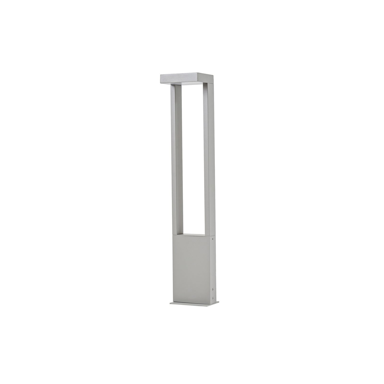 Nærbilde av LED sti-lampe Lonete aluminium grå 65 cm IP65