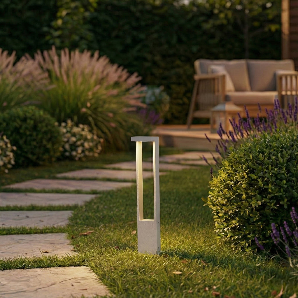 LED sti-lampe Lonete aluminium hvit 65 cm IP65 bakside