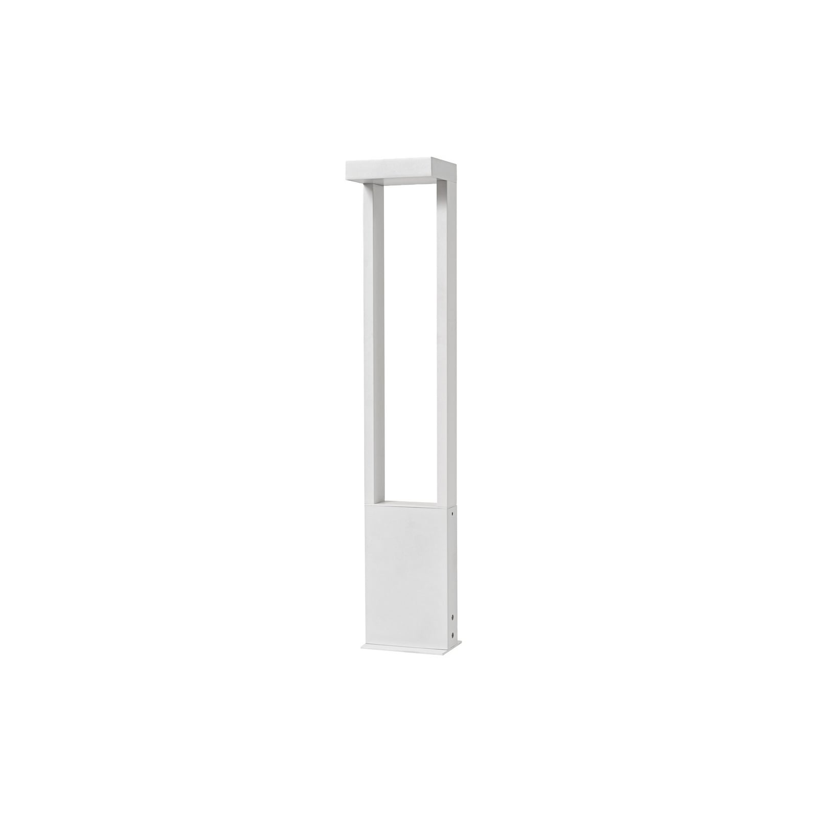 Nærbilde av LED sti-lampe Lonete aluminium hvit 65 cm IP65