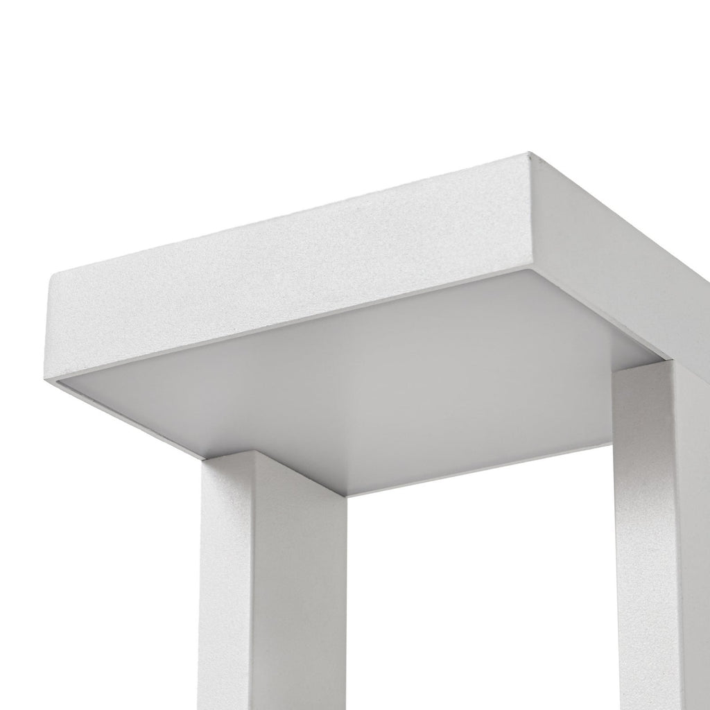 LED sti-lampe Lonete aluminium hvit 65 cm IP65 festebrakett