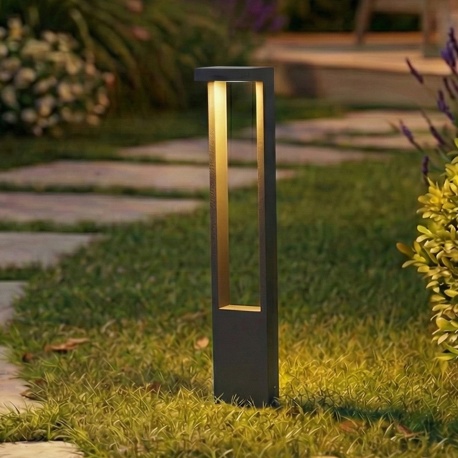 LED sti-lampe Lonete antrasitt høyde 65 cm 8,8W IP65 forfra