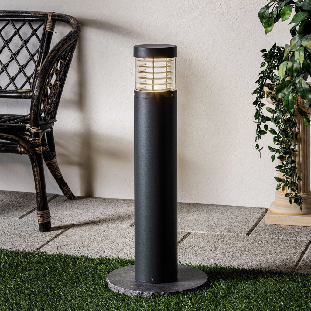 LED sti-lampe Lucius antrasitt aluminium 65 cm IP54 forside