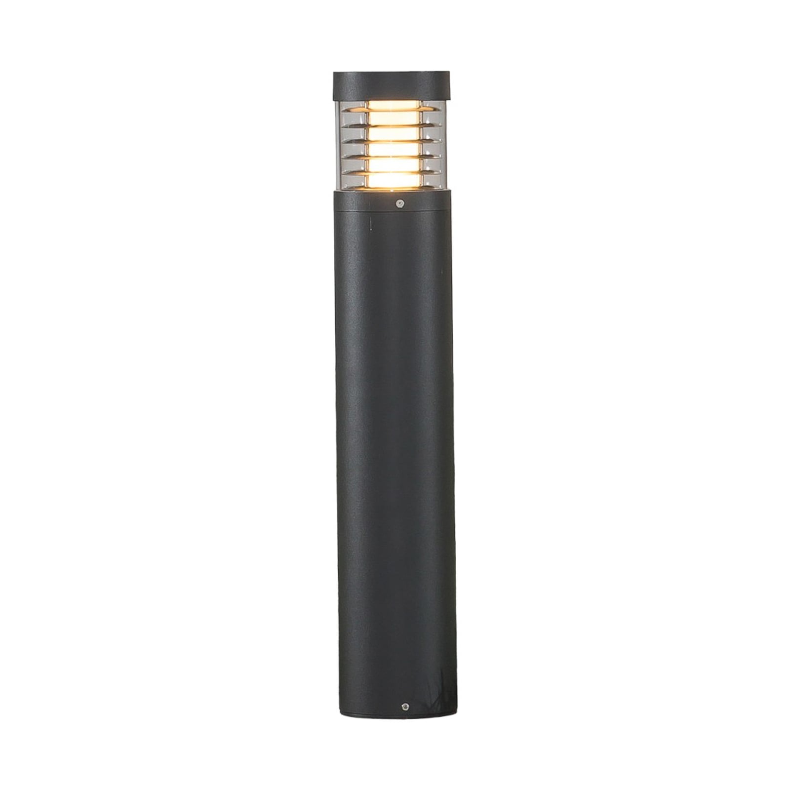 LED sti-lampe Lucius antrasitt aluminium 65 cm IP54 detalj av rasterblende