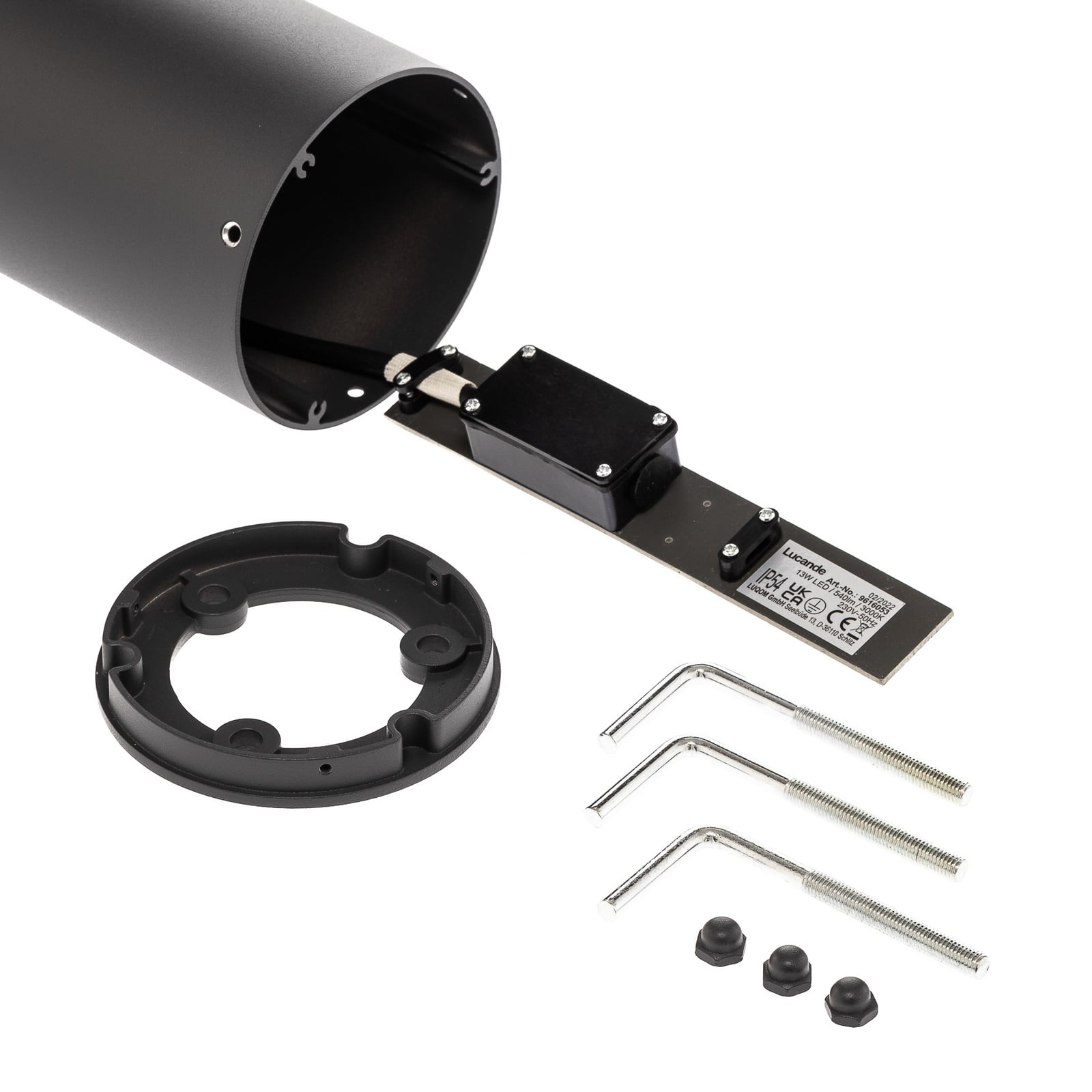 LED sti-lampe Lucius antrasitt aluminium 65 cm IP54 montering i gangsti