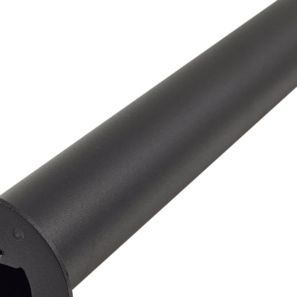 LED sti-lampe Luzian med jordspyd svart 120 cm sideprofil