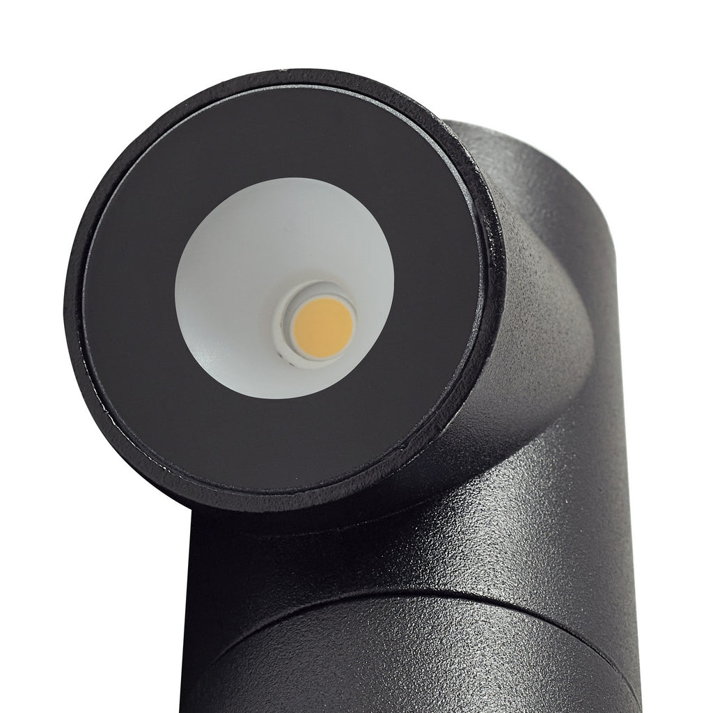LED sti-lampe Luzian svart demontert og klar for montering