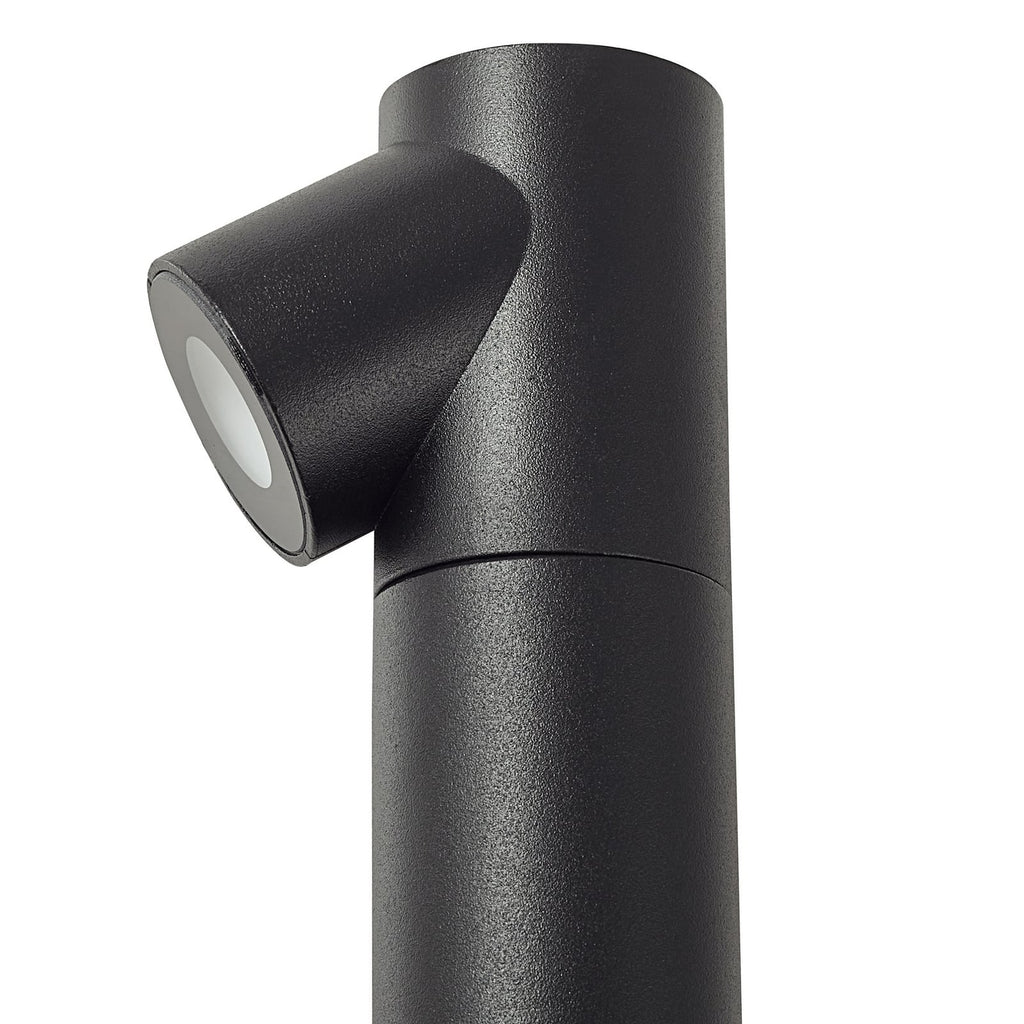 LED sti-lampe Luzian svart sett fra siden