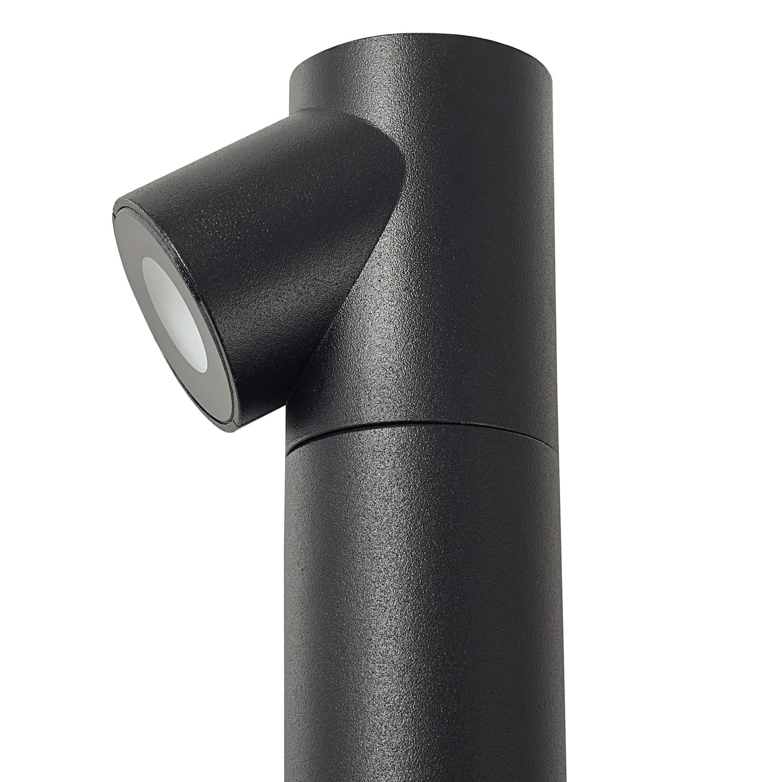 LED sti-lampe Luzian svart sett fra siden