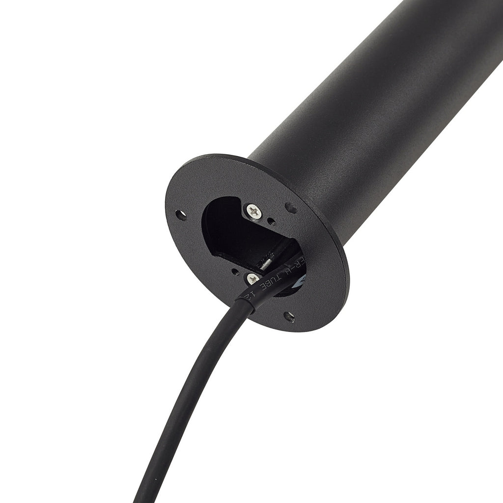 LED sti-lampe Luzian svart detalj av lampeskjerm