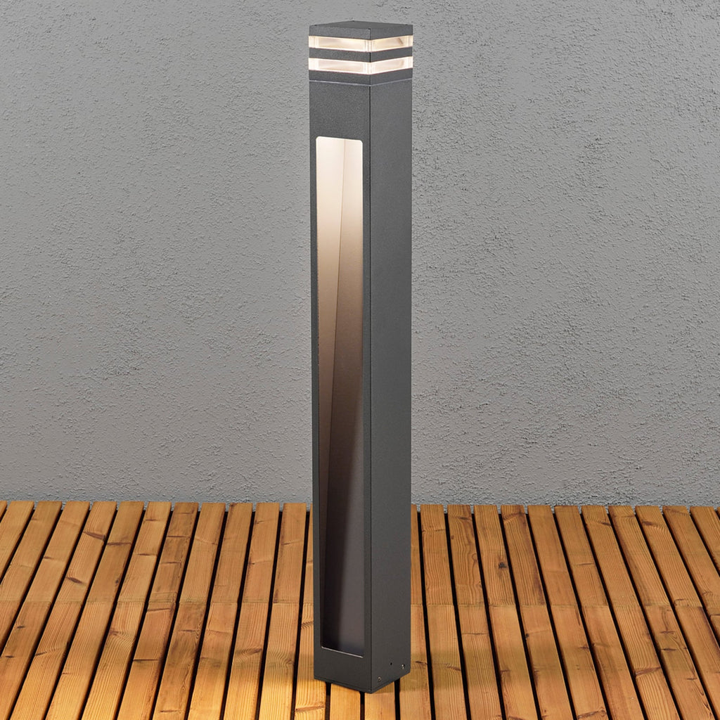 LED sti-lampe Massa antrasitt aluminium 100 cm IP54 forfra