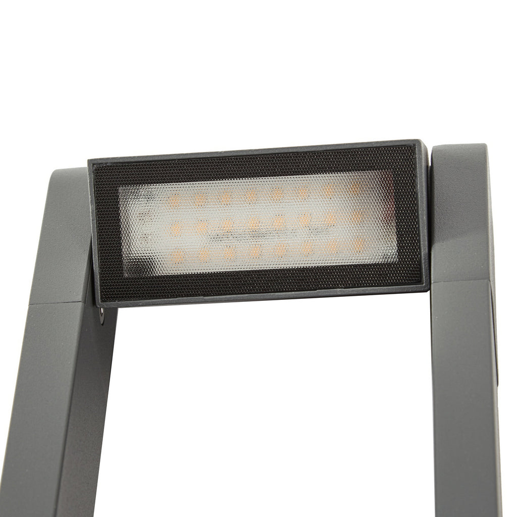 LED sti-lampe Meloni svart svingbar 65 cm IP65 monteringsdetalj