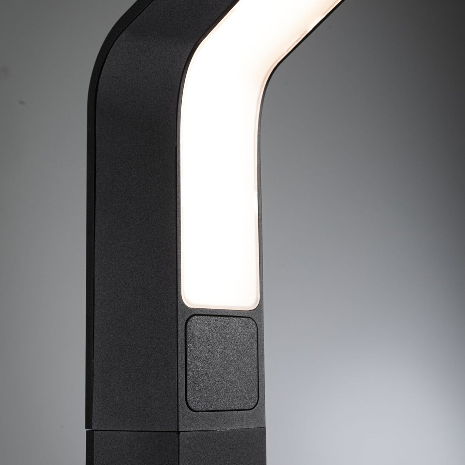 LED sti-lampe Merano med bevegelsessensor antrasitt detalj av sensor