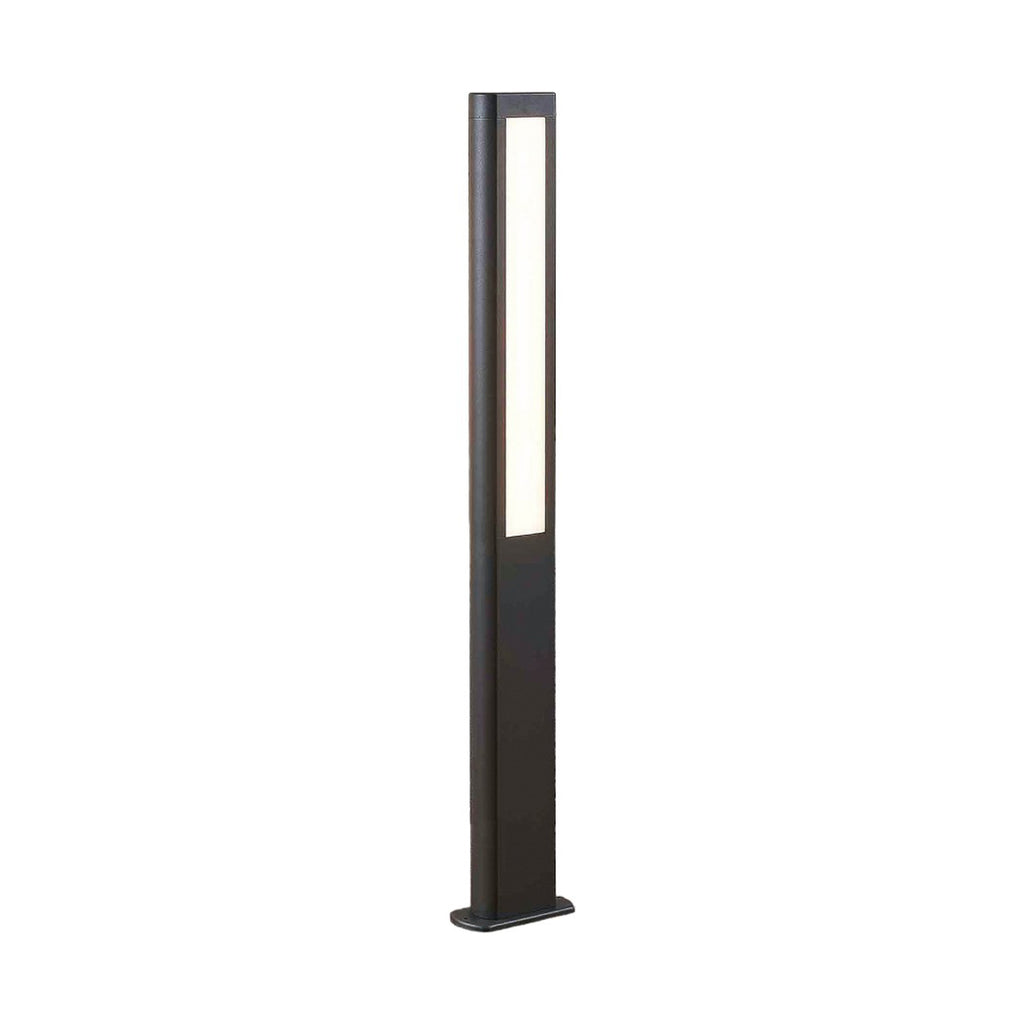 LED sti-lampe Mhairi kantet antrasitt 100 cm IP54 montert i hage