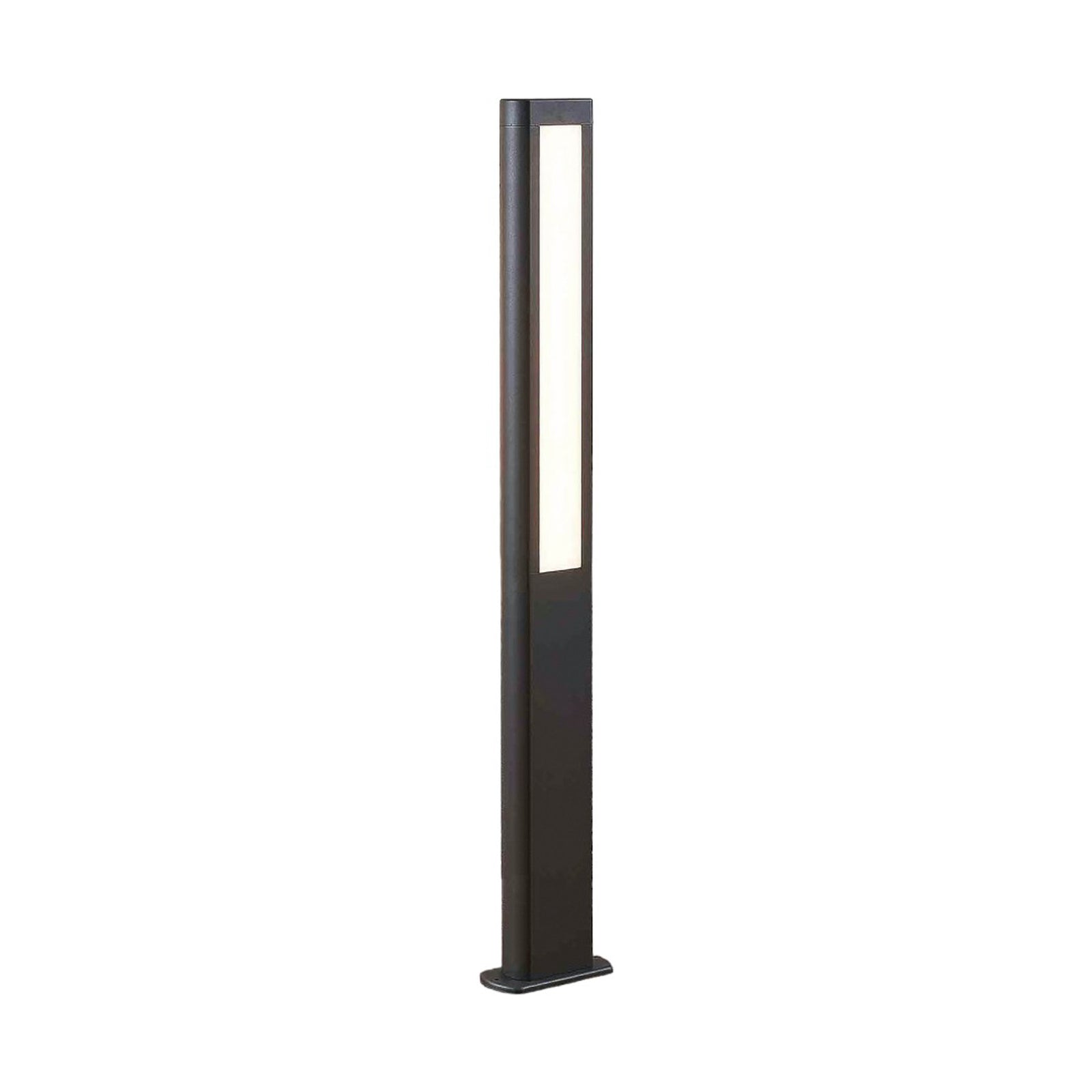 LED sti-lampe Mhairi kantet antrasitt 100 cm IP54 montert i hage