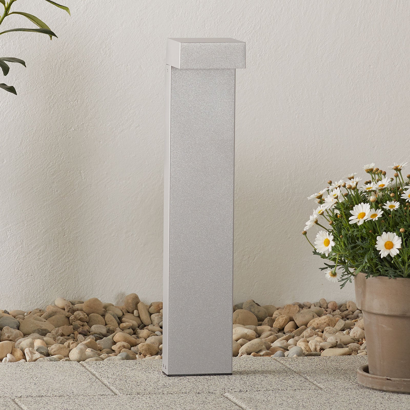 LED sti-lampe Mimik 10 Post 600 grå 65 cm IP65 bakside