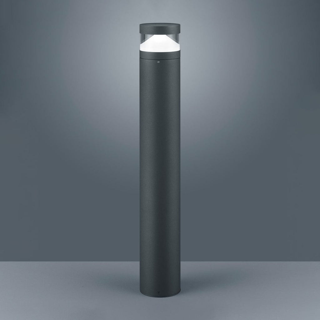LED sti-lampe Mono grafitt aluminium Ø12 cm IP54 bakside