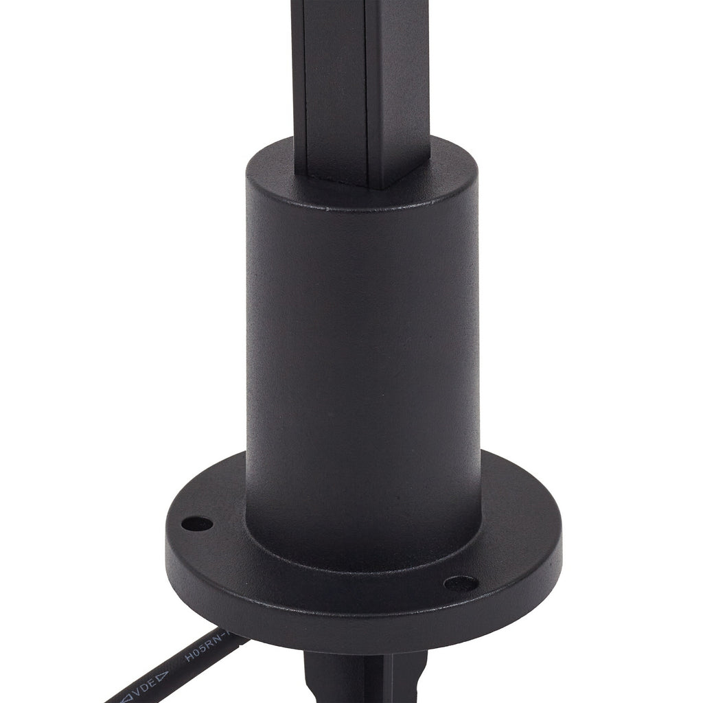 LED sti-lampe Neano svart 120 cm IP65 med metallramme