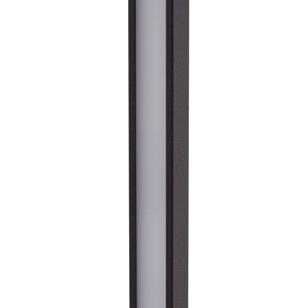 LED sti-lampe Neano svart aluminium lys i mørket