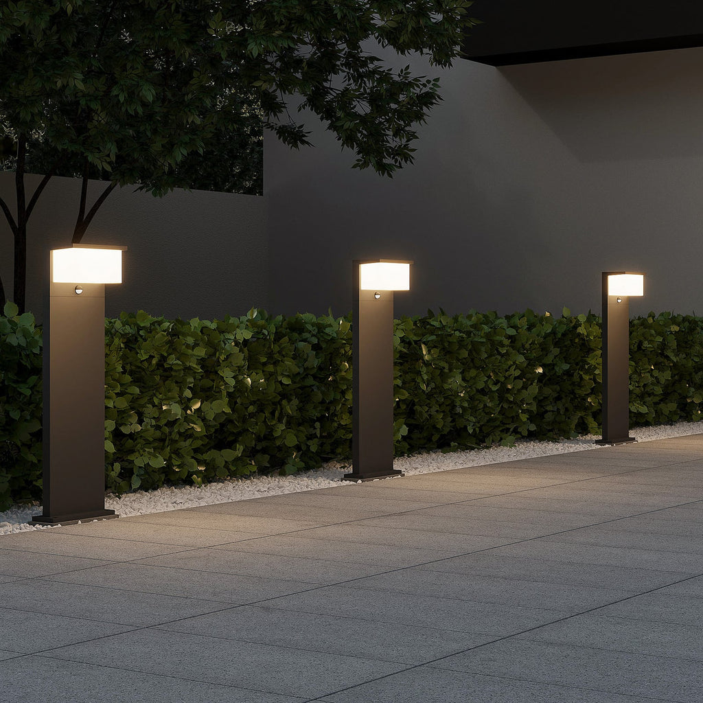 LED sti-lampe Nestos med bevegelsessensor antrasitt bakside