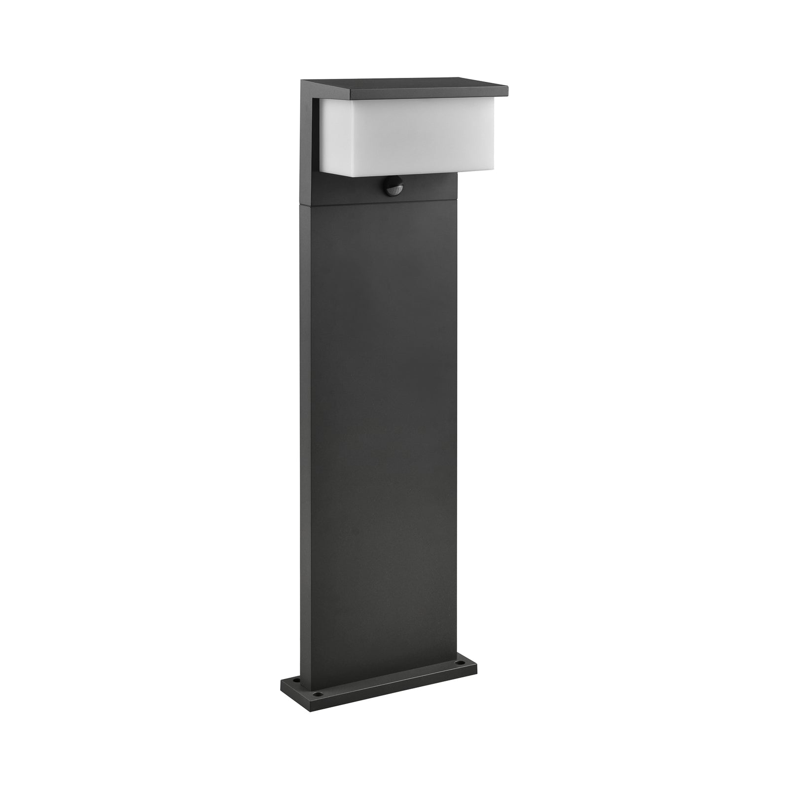 LED sti-lampe Nestos med bevegelsessensor antrasitt montert ute