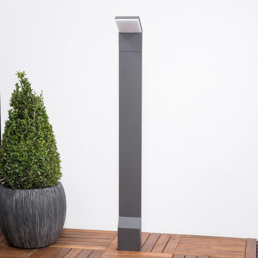 LED sti-lampe Nevio antrasitt aluminium bakside