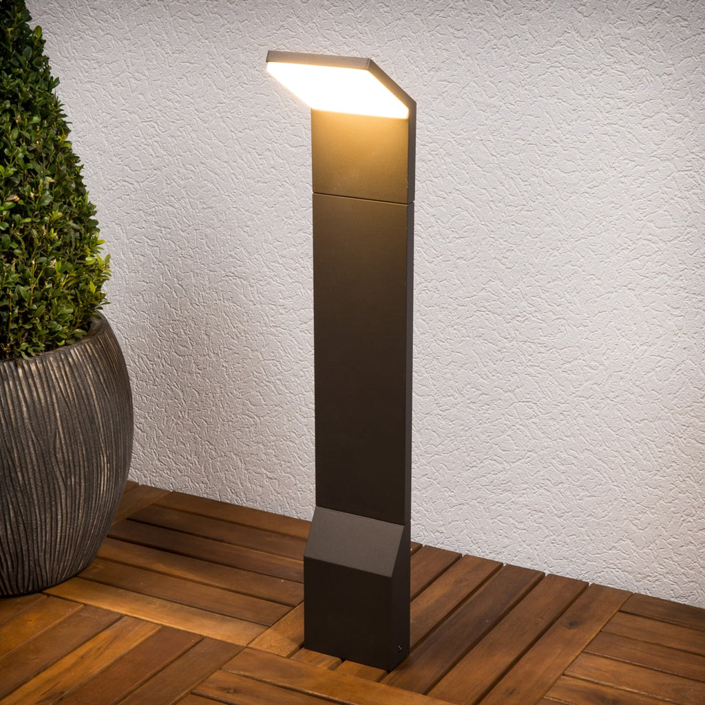 LED sti-lampe Nevio antrasitt aluminium 60 cm forfra