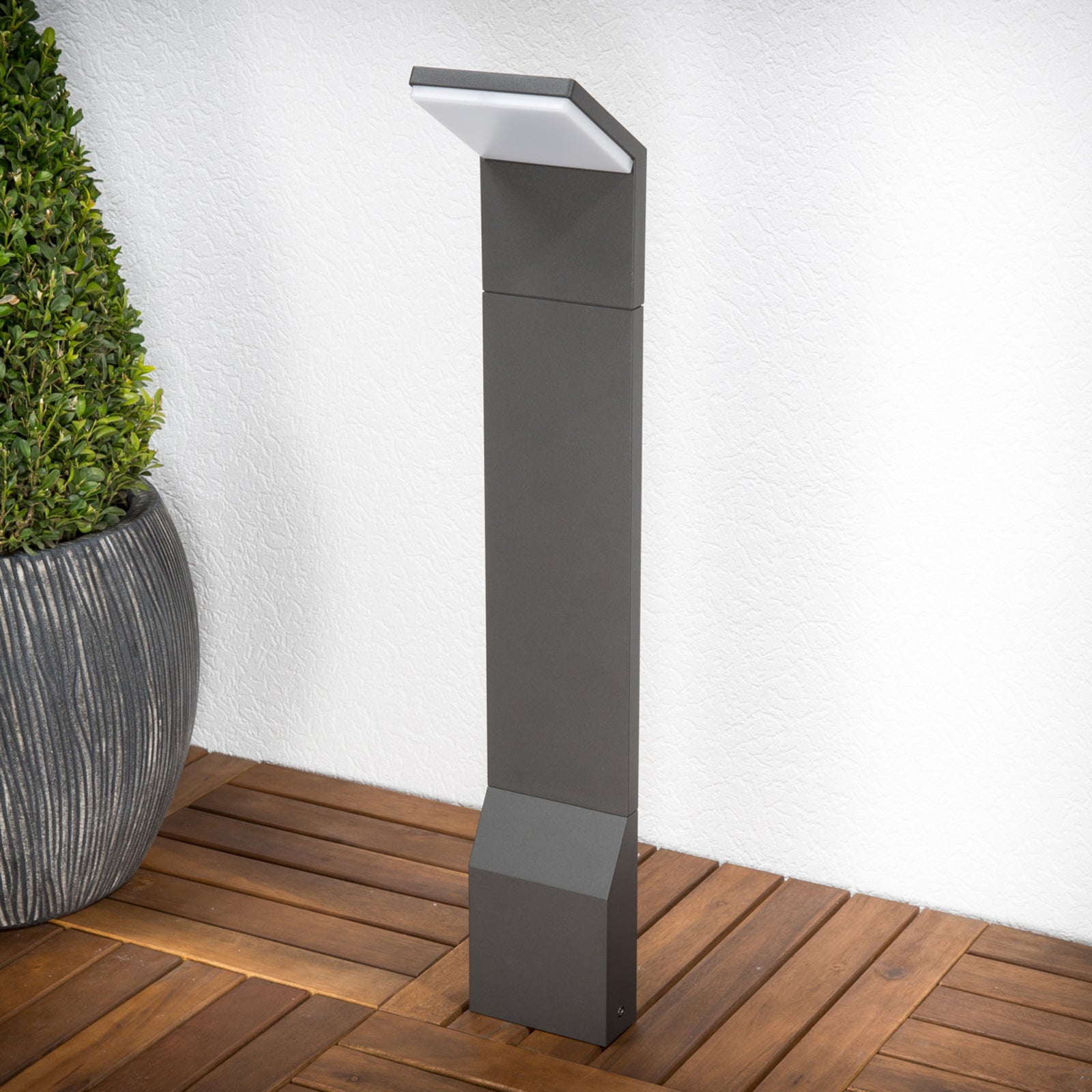 LED sti-lampe Nevio antrasitt aluminium 60 cm bakside