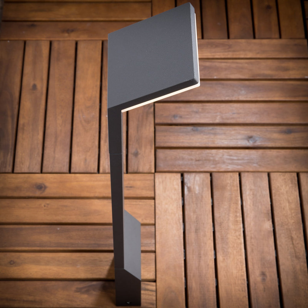 LED sti-lampe Nevio antrasitt aluminium 60 cm lys i mørke