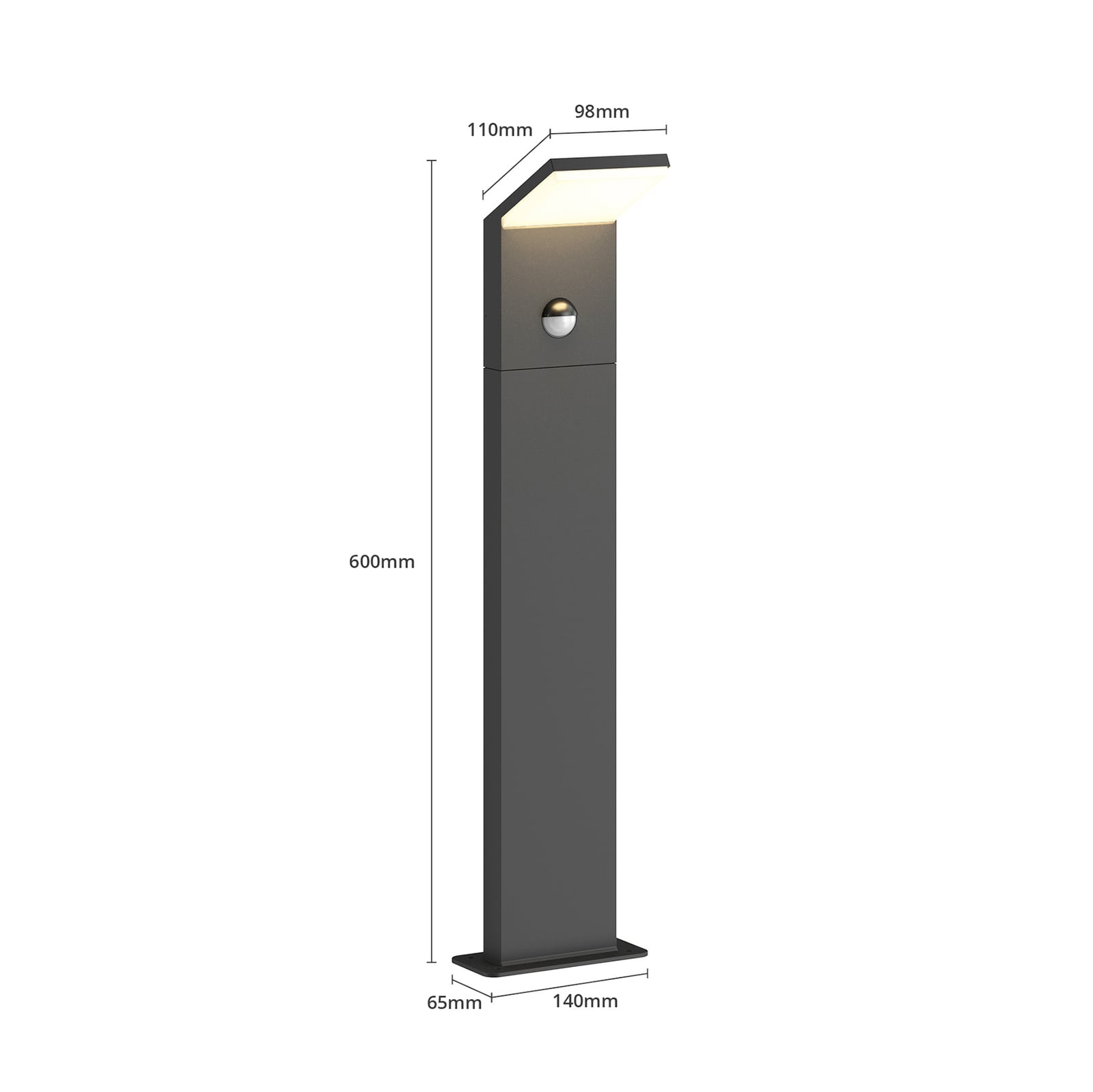 LED sti-lampe Nevio med bevegelsessensor nærbilde sensor