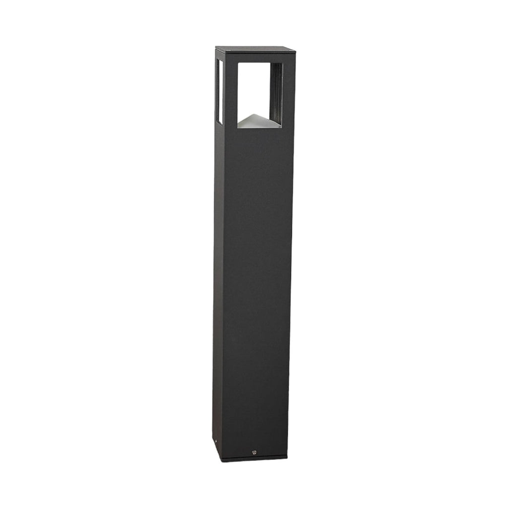 LED sti-lampe Nicola antrasitt aluminium montert i hage