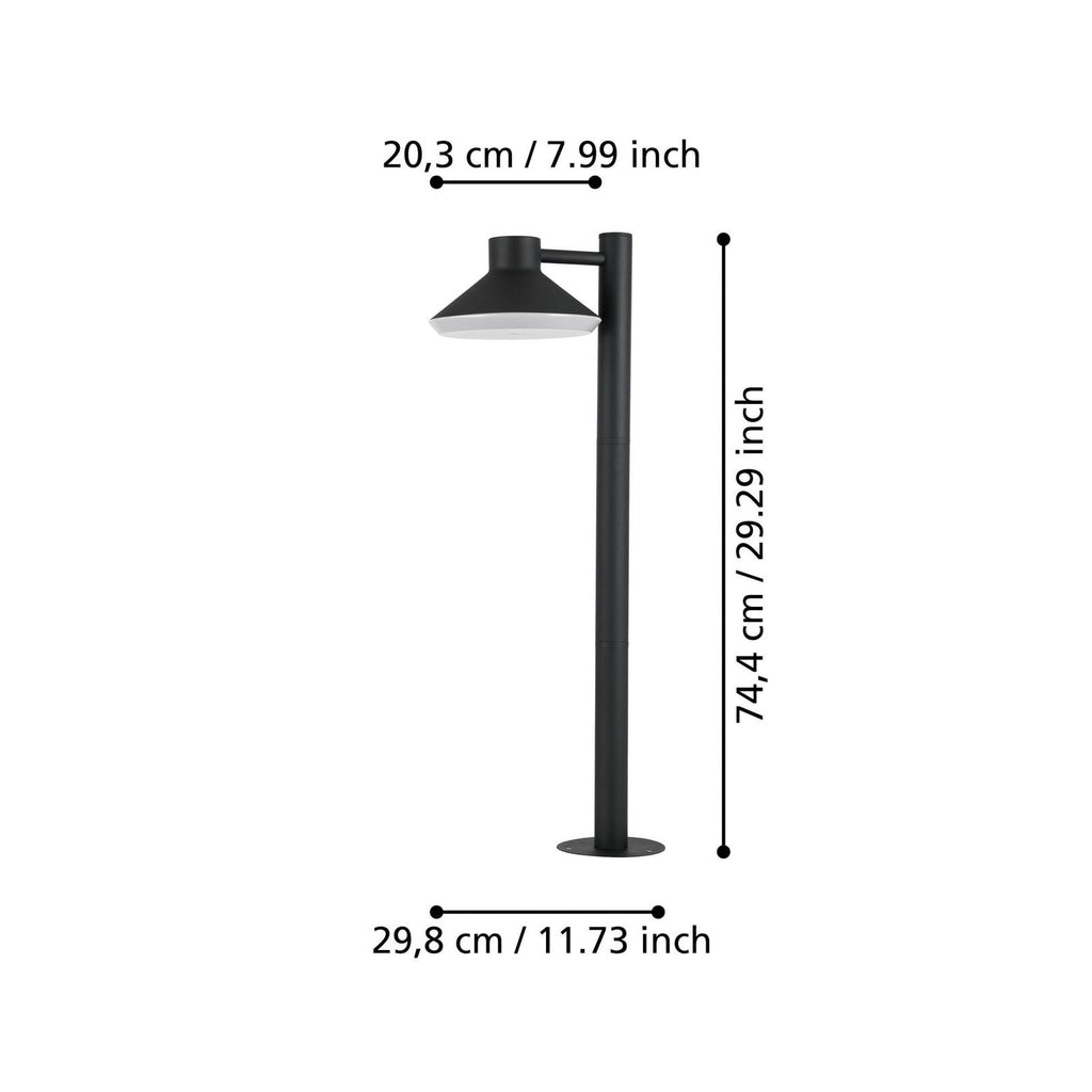 Detalj av LED sti-lampe Ninnarella svart/hvit