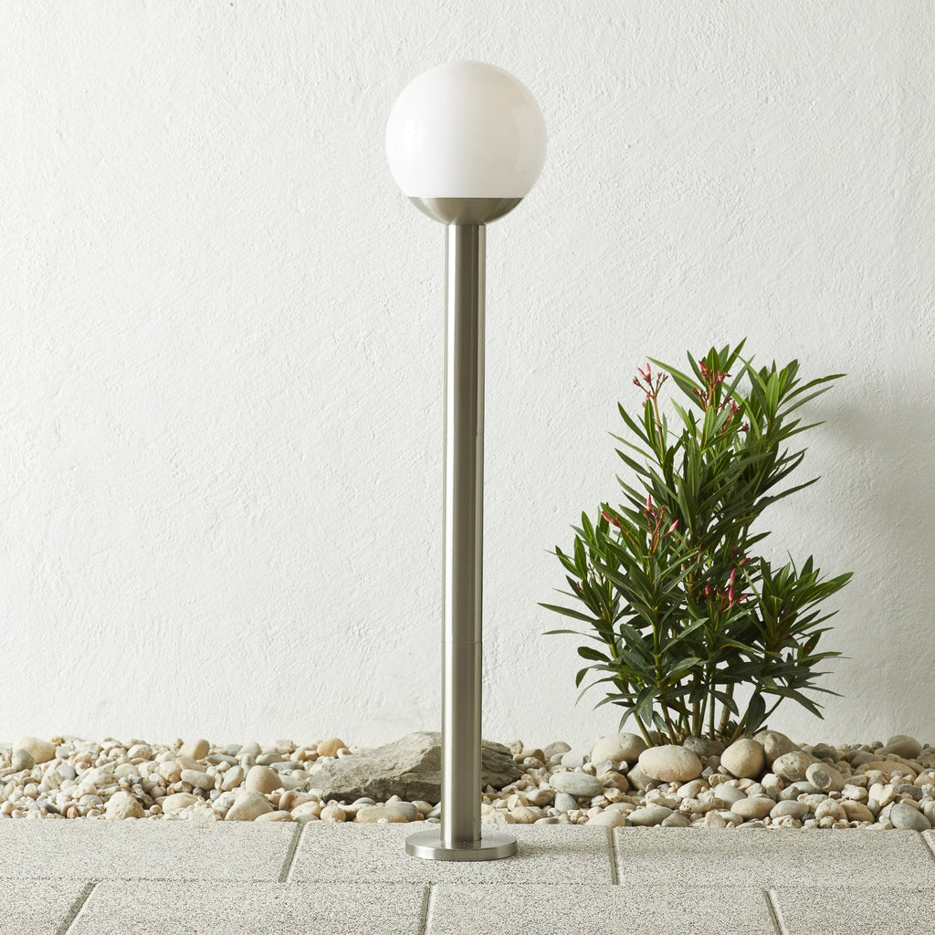 LED sti-lampe Nisia-C smart rustfritt stål bakside