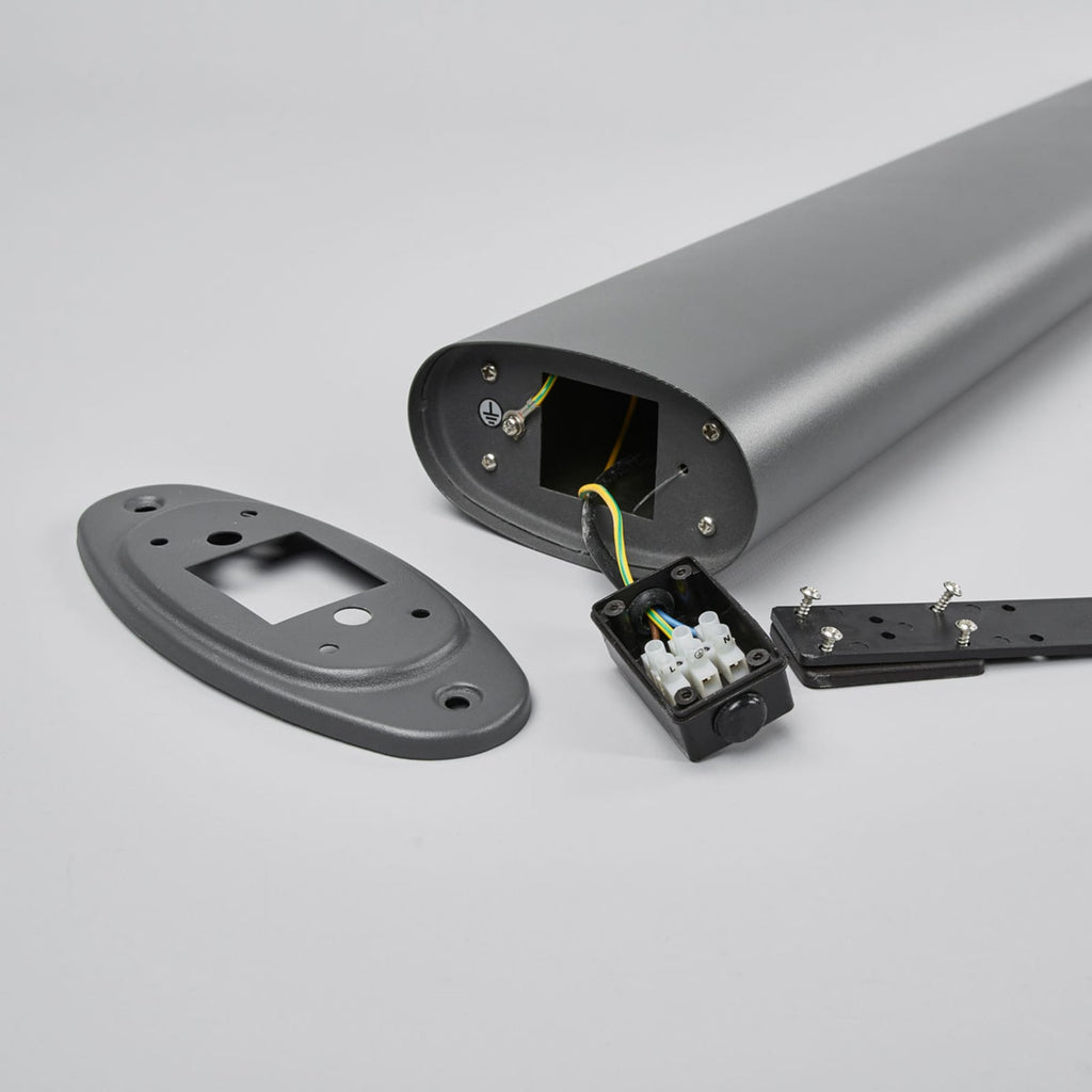 LED sti-lampe Obri med bevegelsessensor antrasitt sideprofil
