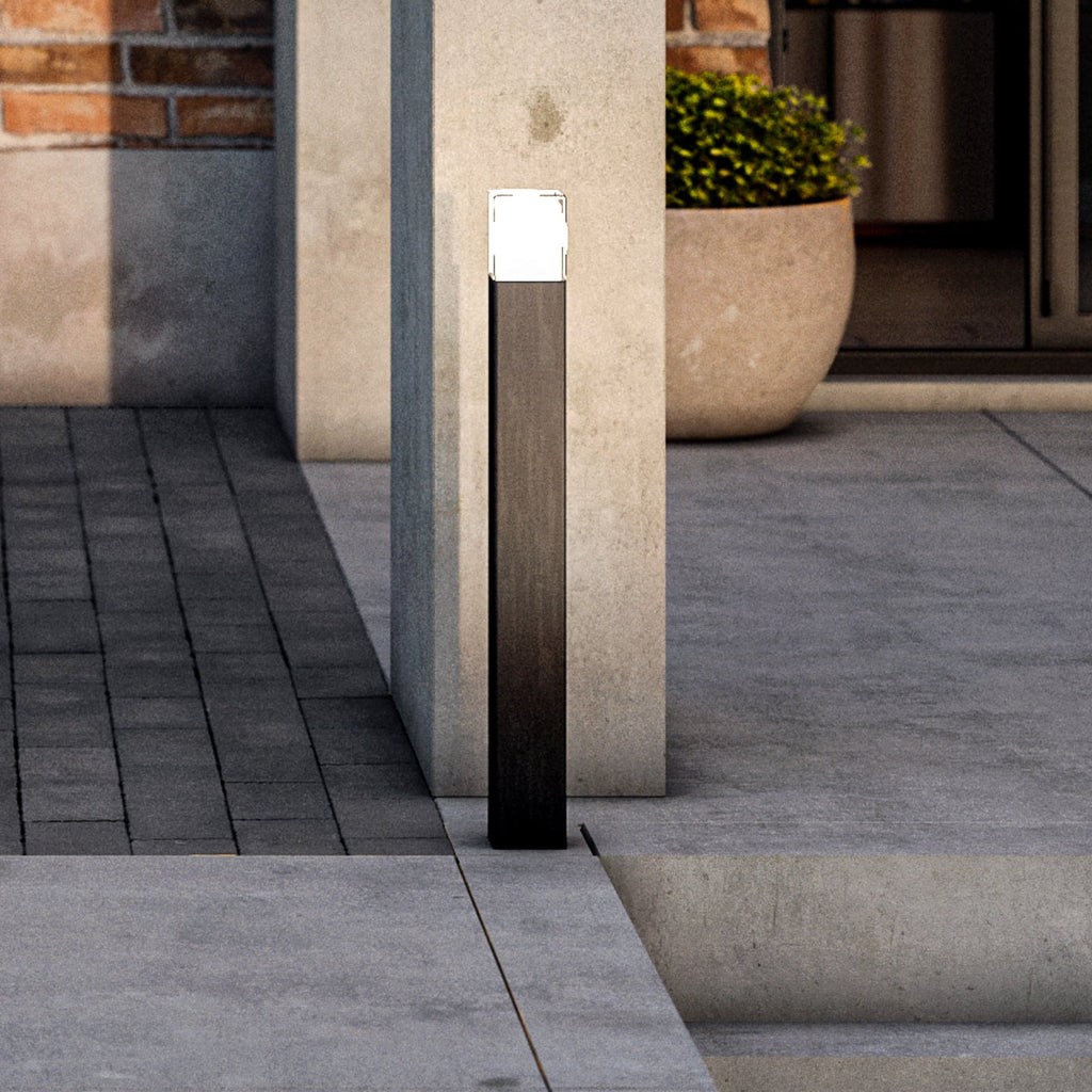 LED sti-lampe OOL-50018 svart aluminium forfra