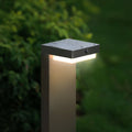 LED sti-lampe oppladbar antrasitt IP44 med bevegelsessensor forfra
